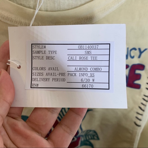 Free People Rare Cali Rose Distressed Tee - Picture 7 of 8